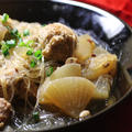 豚肉団子と春雨の煮物