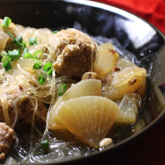 豚肉団子と春雨の煮物