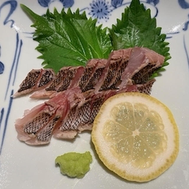 イサキの焼き霜造り・焼き浸しなど