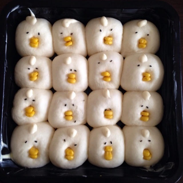 ヒヨコちぎりパン♡