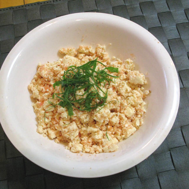 ■明太そぼろ豆腐