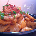 こく旨♪シャキシャキれんこんと鶏肉のオイマヨ炒め☆ by Mariさん