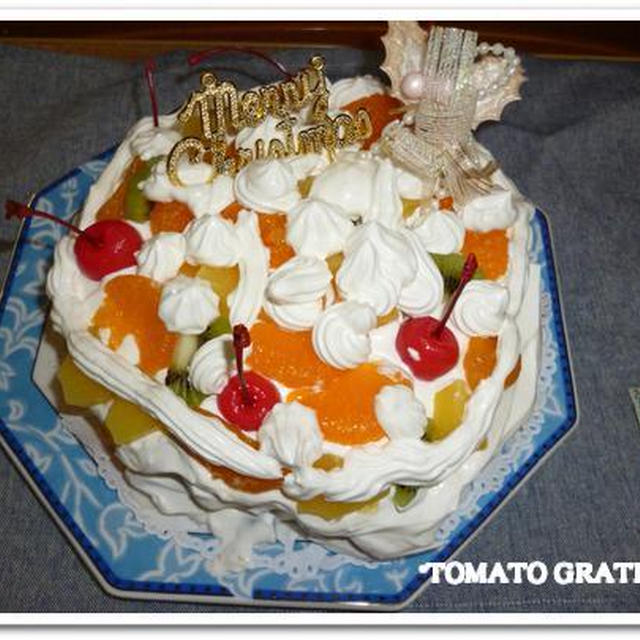謹賀新年☆　遅くなりましたが我が家のクリスマスケーキ♪
