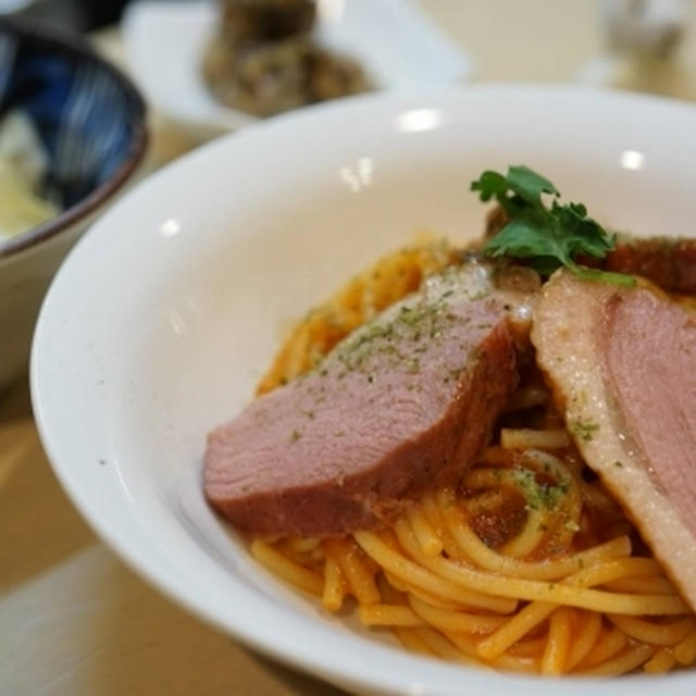 鴨肉のトマトパスタ☆