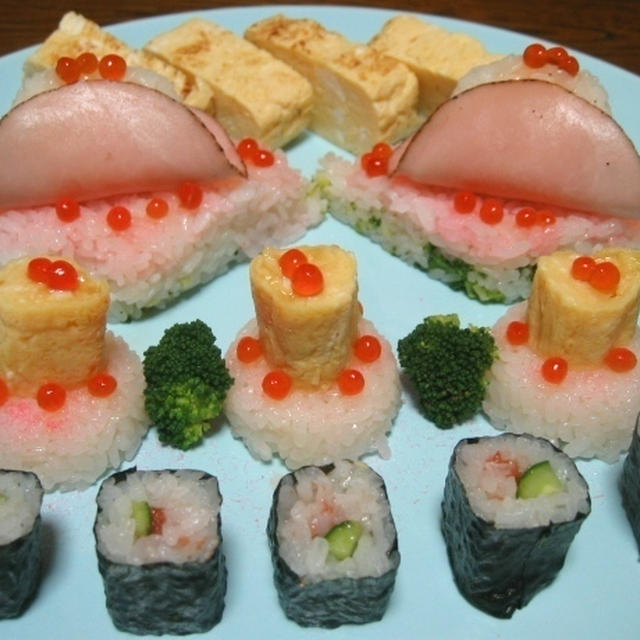 ひな祭りのお寿司パーティー