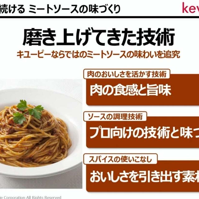 RSP 109th★キユーピー あえるパスタソース ミートソース フォン・ド・ヴォー仕立て