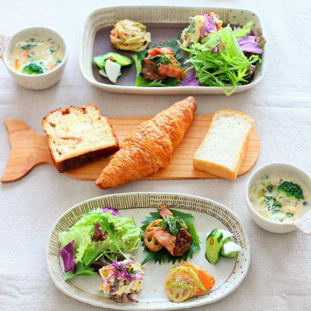 お気に入りの器ランチ。