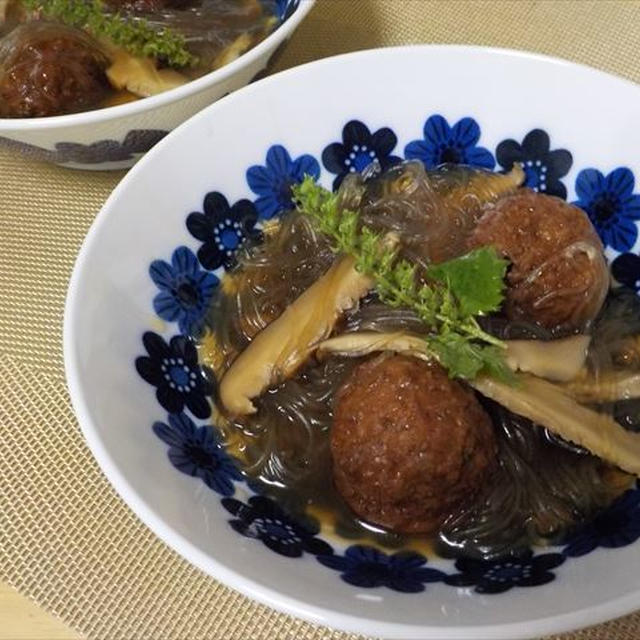 肉団子アレンジ　春雨スープ風・オイシックス食材