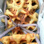 Sweet Potato Sesame Wafflesスイートポテトとゴマ入りワッフル