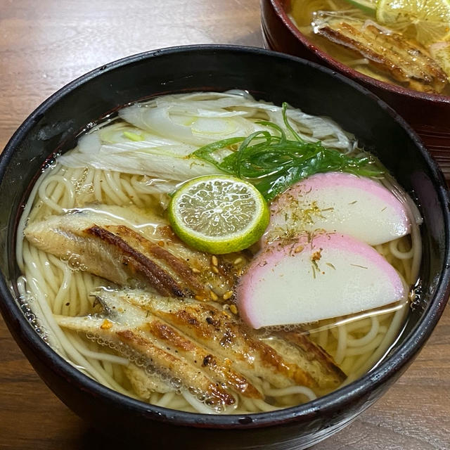 夕飯は煮麺 (;^ω^)