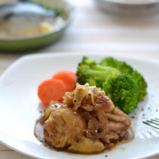 ジャムの使い道～鶏肉のバルサミコマーマレード煮。サバのコンフィよりも、の晩ご飯。
