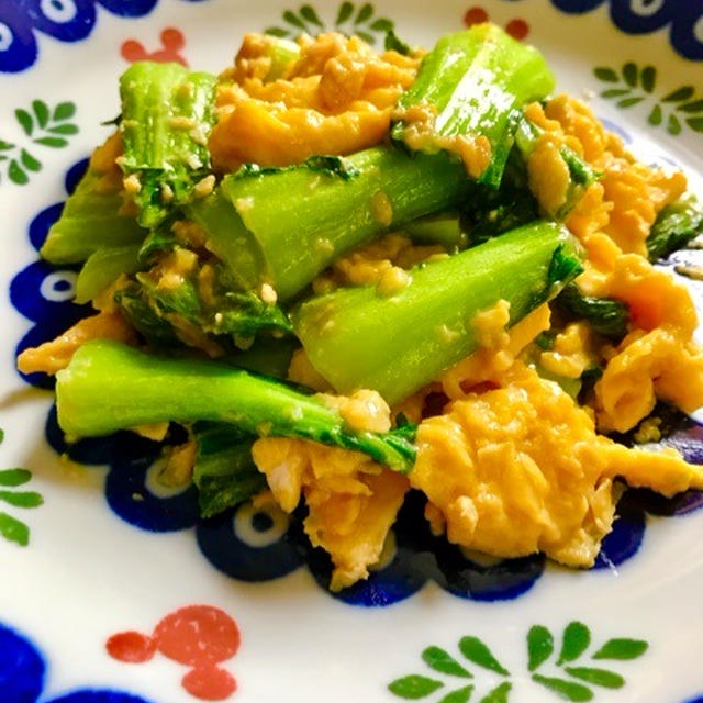 副菜にぴったり！青梗菜と卵の旨炒めレシピ(*^^*)