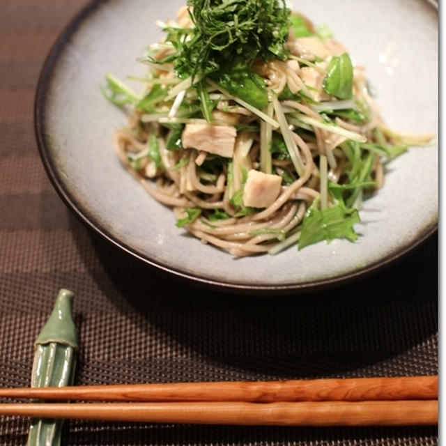 さっぱり♪　蕎麦サラダ