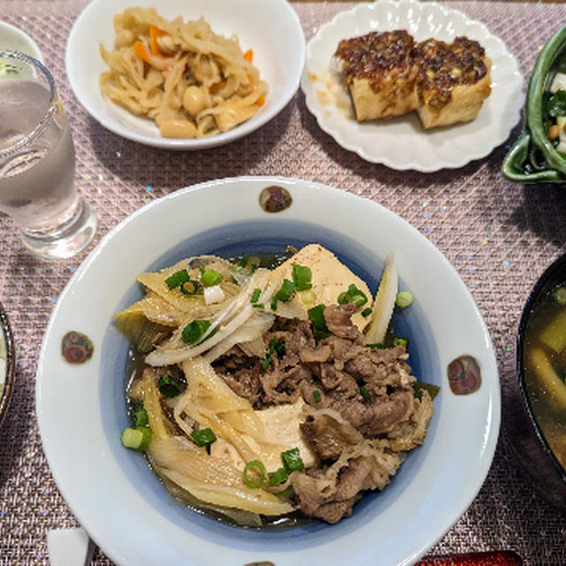 肉豆腐と龍力山廃仕立て