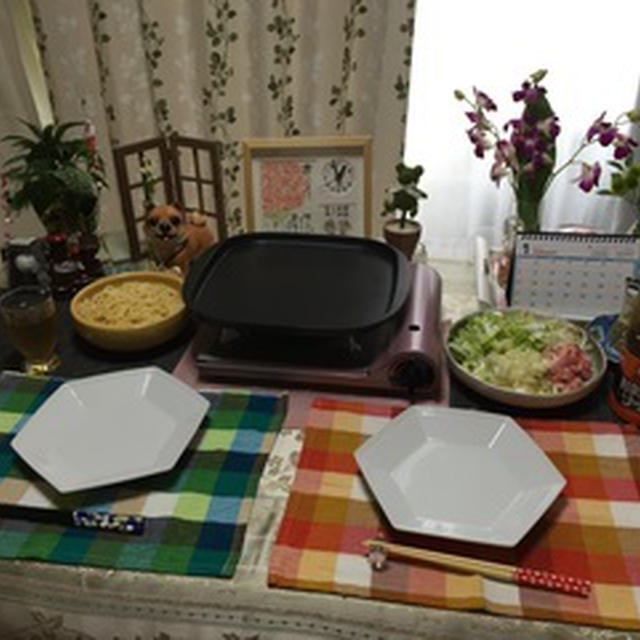 熱々鉄板の上でお好みスパゲティ