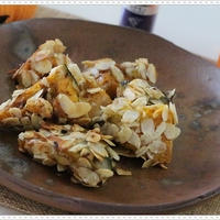 スパイス大使☆ハロウィンに♪ほっこりスイーツ♪かぼちゃのアーモンド揚げ☆