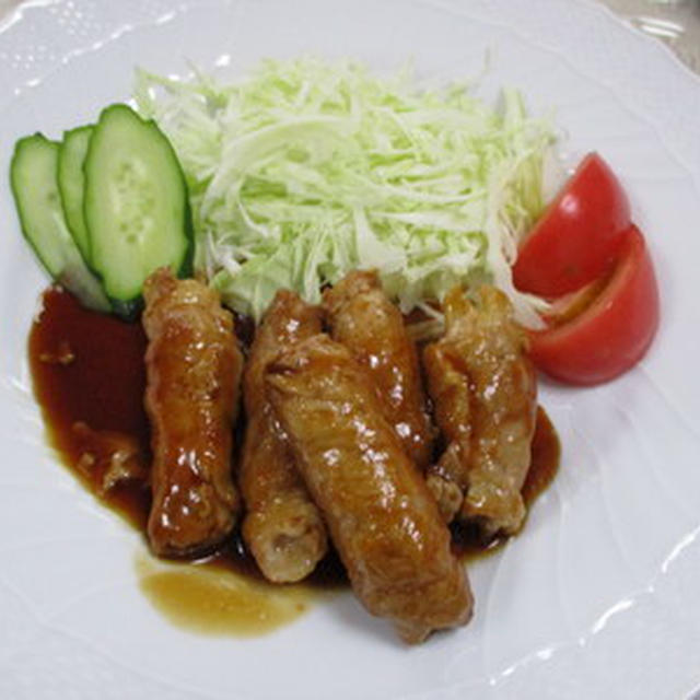 豚肉の生姜巻き★★★