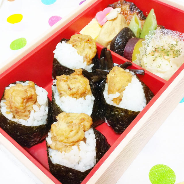 【地雷也】天むす弁当をリピ！こちらは月てまり(*´∀｀)