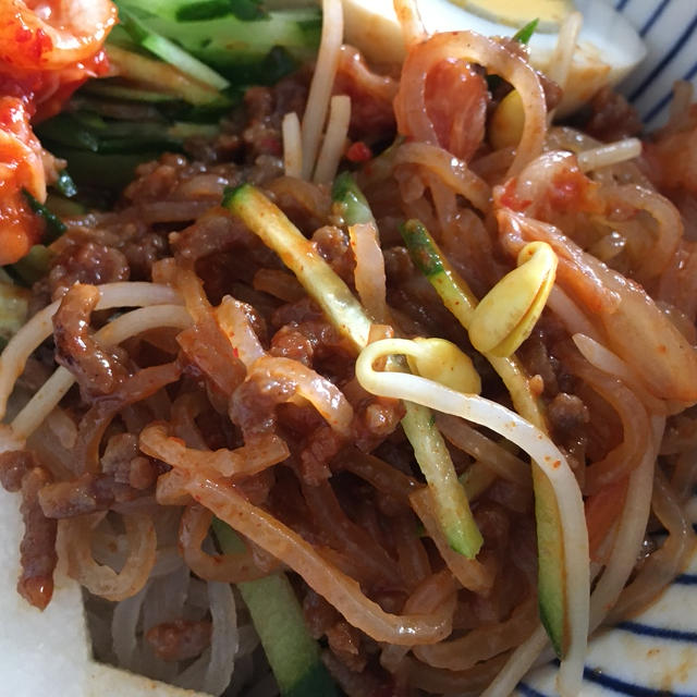 ビビン冷麺食べながらポカーン