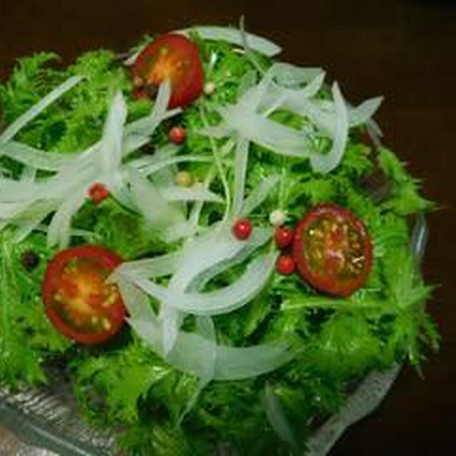 わさび菜のカラフルペパーサラダ☆スパイス大使☆