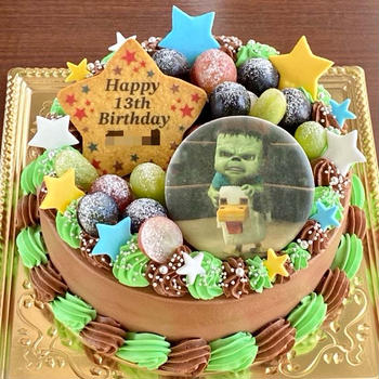 【マイクラのケーキ】マインクラフト/ザ・ムービーのイラストケーキ！