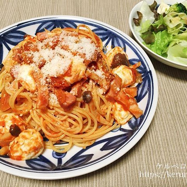 コストコのマリナラソースで作るトマトパスタ
