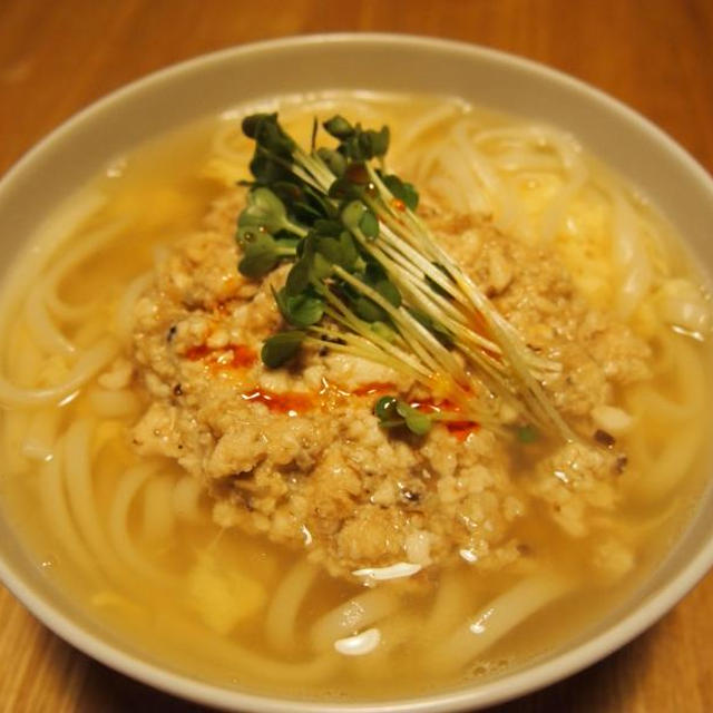 鶏ひき肉のさっぱりうどん By 管理栄養士 エダジュンさん レシピブログ 料理ブログのレシピ満載