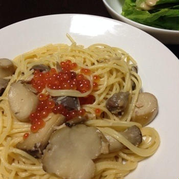 保存食でパスタ