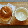 さつまいものスープとベーグル　（レシピあり）