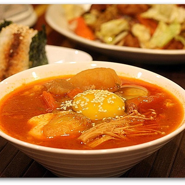 圧力鍋で作るトロトロスペアリブのスパイシー韓国スープ