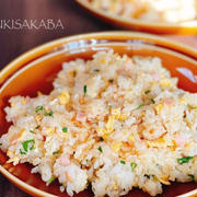平日の朝食にも◎！ハムと卵のシンプルチャーハン！