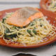 サーモンとサワークリームのパスタ