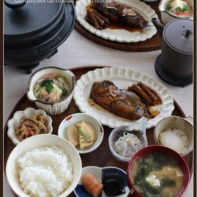 カレイの煮付け！丁寧に朝昼ごはんを作ってみた日♪