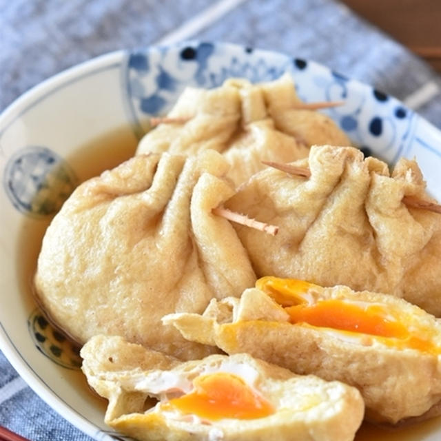 具材を詰めて火を入れたら完成！とろっとろ美味「たまご巾着」
