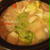 根菜たっぷり♪野菜と鮭の酒粕豆乳ごま鍋