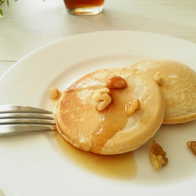 豆乳と全粒粉のマクロビパンケーキ By Anさん レシピブログ 料理ブログのレシピ満載
