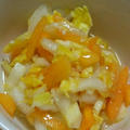 【塩麹ビタミンレシピ】白菜と柿の柚風味