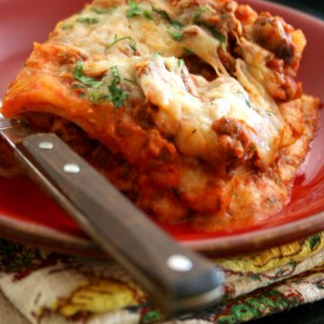 No Ricotta Lasagnaリコッタチーズの入らないラザニア
