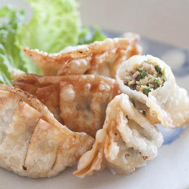 ニラ玉の揚げ餃子