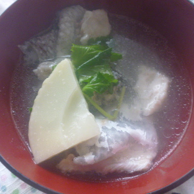 鯛と筍で！春のお吸い物★