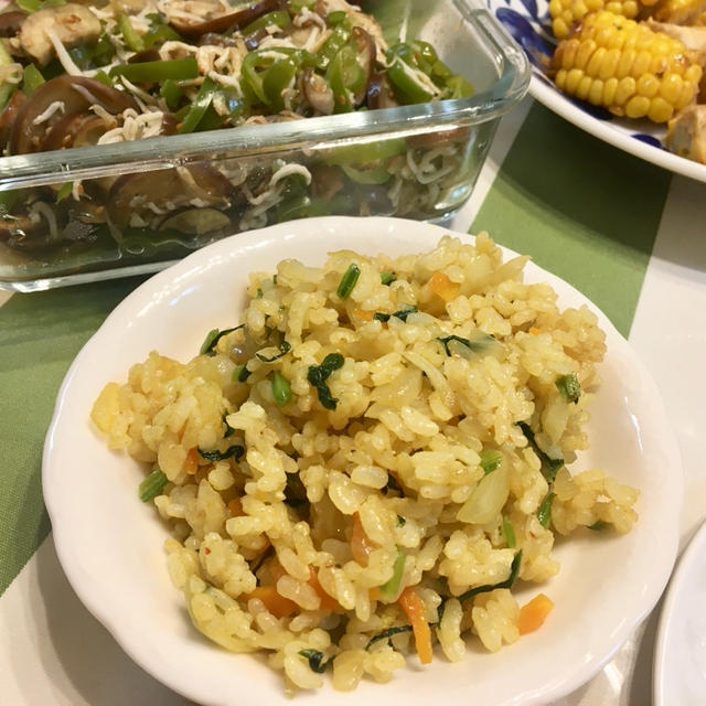 【減塩】＊なのに＊味がしっかりカレーチャーハンの作り方♪