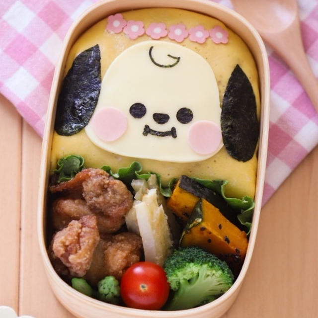 BT21 BABYシリーズのCHIMMYのオムライス弁当＊キャラ弁[作り方高速動画あり]