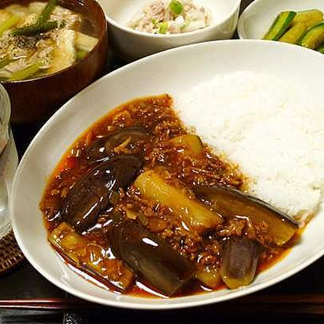 にしんナスを作ろうと思っていたら、つい豚ひき肉を買ってしまったのである（酸辣麻婆ナス）