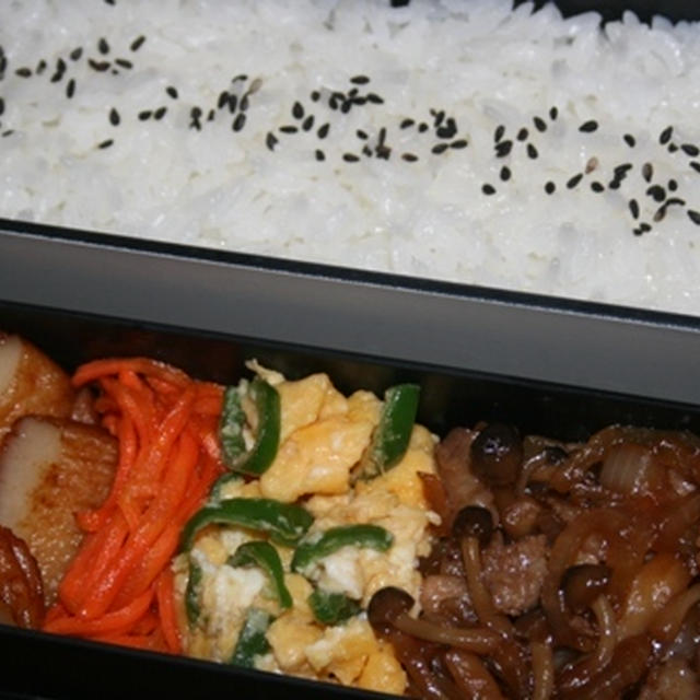 1月15日　　豚肉と しめじの甘辛炒め弁当