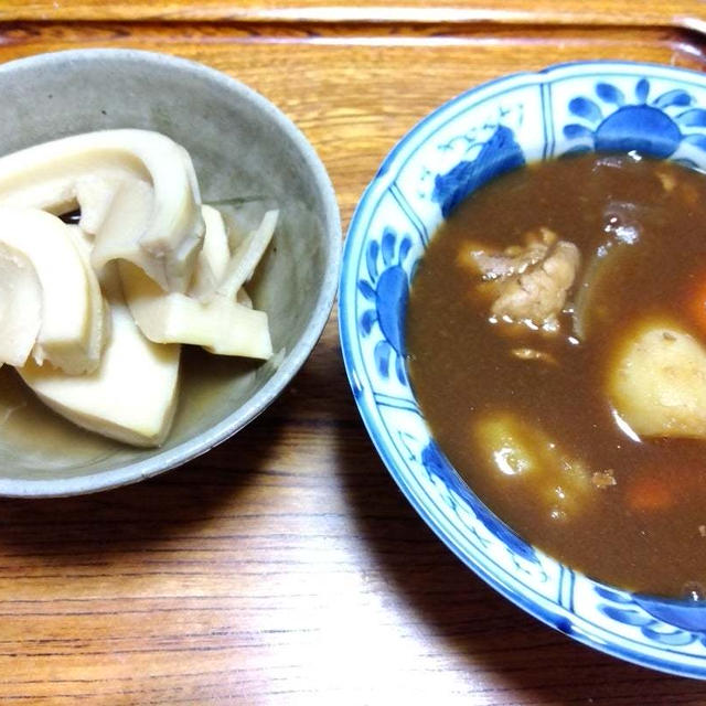 たけのこを茹でる