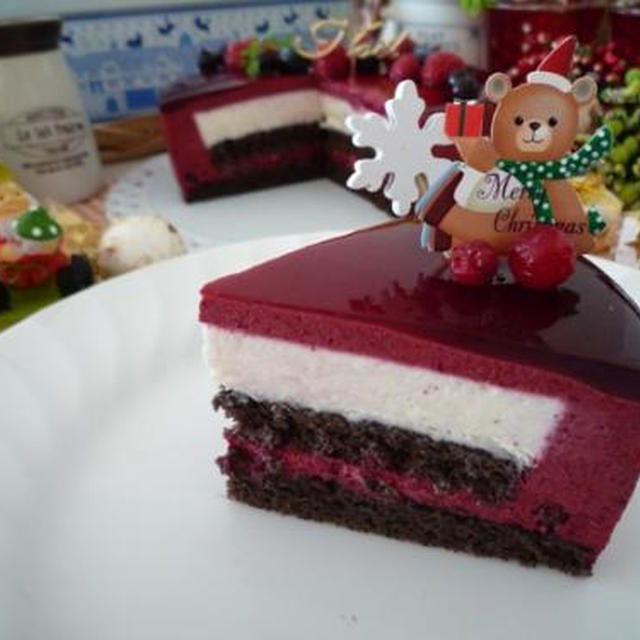 今年のクリスマスケーキは・・・ちょっとシックな大人風！