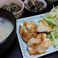 鶏のささみで夜ごはん