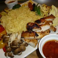 ”つけて食べるスパゲティ”～グリル野菜とｼﾞｭｰシーチキン