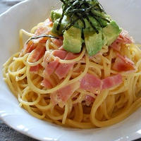 「マ・マー早ゆでスパゲティ」で時短カルボナーラ♪