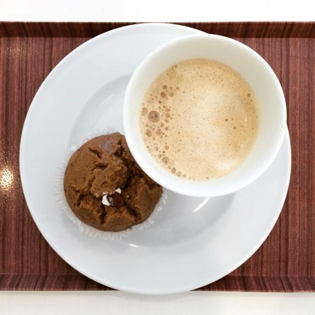 1月16日の朝ごはん。スタジオでコーヒー蒸しパン